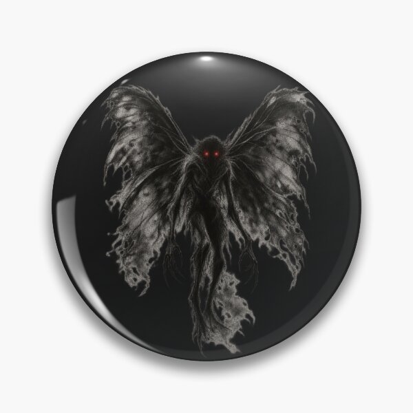 Item preview, Mothman Dark Horror Charcoal Art designed and sold by Ashen Threads Studio.