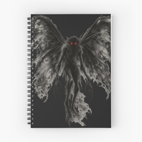 Item preview, Mothman Dark Horror Charcoal Art designed and sold by Ashen Threads Studio.