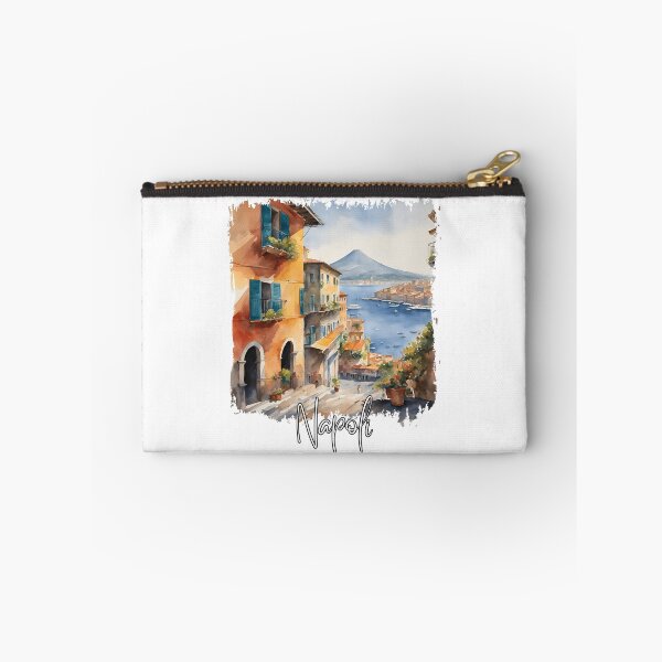 Aperçu de l'œuvre Aquarelle de Naples, Naples, Italie créée et vendue par Dressyourflag.