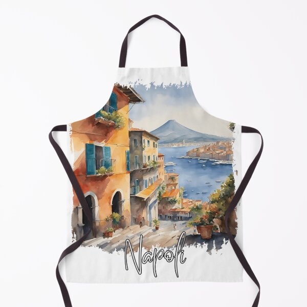 Artikelvorschau, Aquarell von Neapel, Italien entworfen und verkauft von Dressyourflag.