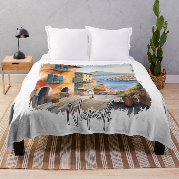 Artikelvorschau, Aquarell von Neapel, Italien entworfen und verkauft von Dressyourflag.