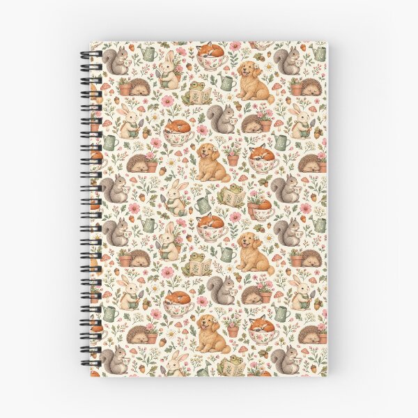 Item preview, Cosy Garden Friends – Woodland Animals and Flowers Pattern designed and sold by Little Storybook Studio.