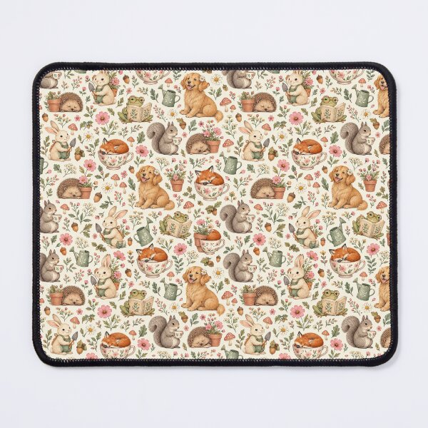 Item preview, Cosy Garden Friends – Woodland Animals and Flowers Pattern designed and sold by Little Storybook Studio.