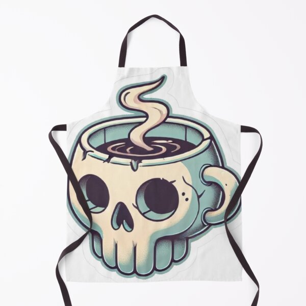 Item preview, Cute Skull Coffee Mug – Spooky Kawaii Drink Art designed and sold by frantuliuss.