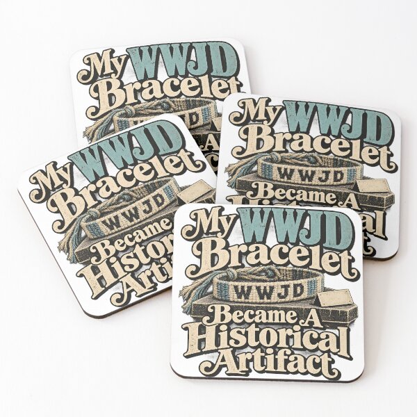 Item preview, Mi pulsera WWJD se convirtió en un artefacto histórico. Divertida camiseta exevangélica con tipografía impresa. designed and sold by GloryandFame.
