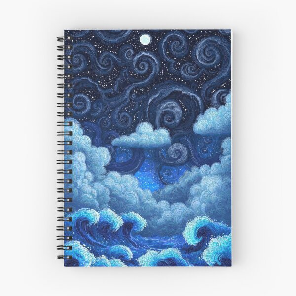 Item preview, Celestial Ocean Starry Night Waves designed and sold by AurelleDesign.