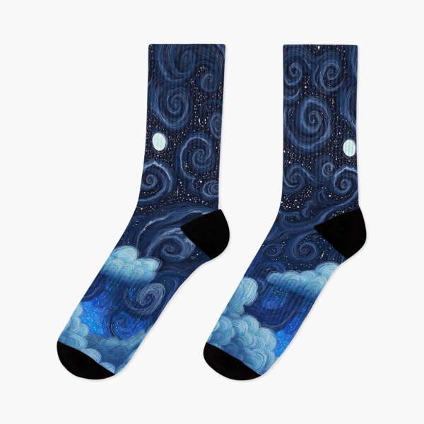 Item preview, Celestial Ocean Starry Night Waves designed and sold by AurelleDesign.