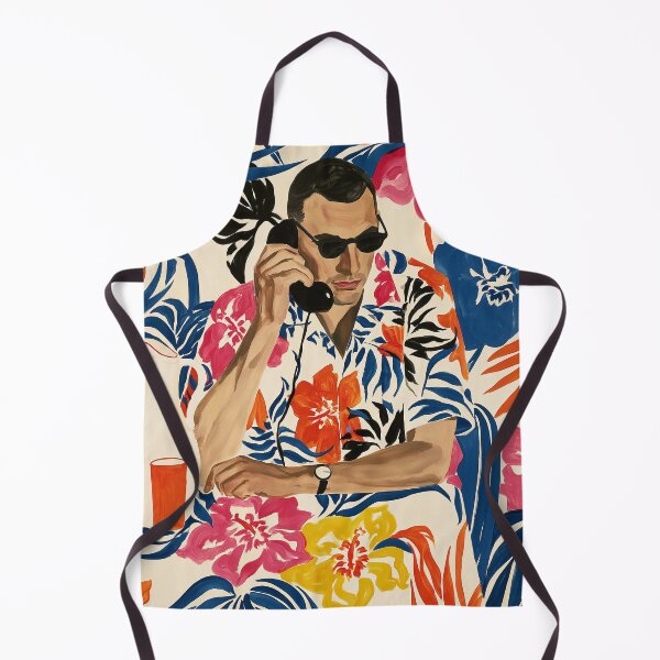 Item preview, Tropical Calling – Retro Floral Portrait designed and sold by Mr Ai Shop.