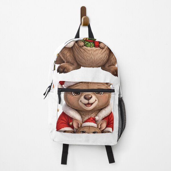 Item preview, Cute Christmas Kangaroo Mom and Baby JoeySanta Kangaroo Family Christmas | Festive Mama and Joey with Gifts Lights Holly designed and sold by HoMya.