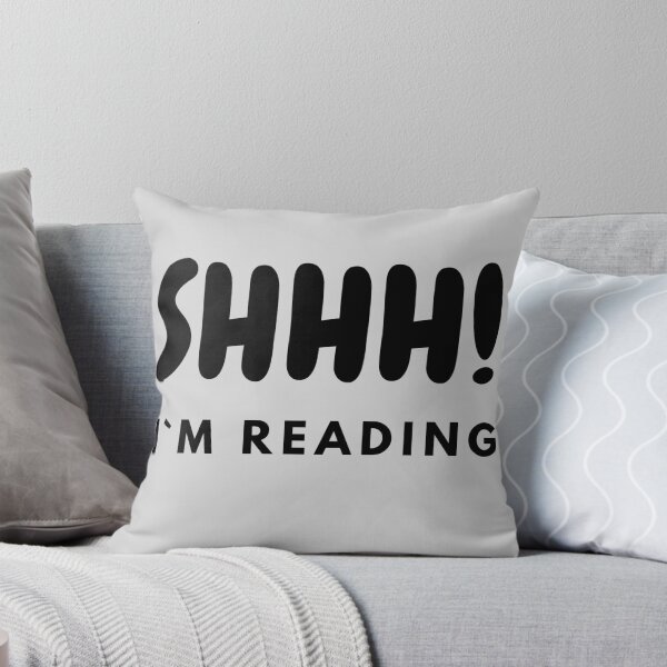 Item preview, Shhh I'm Reading Funny Book Lover Reading Quote Black designed and sold by BoldPowStudio.