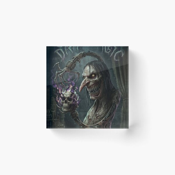 Artikelvorschau, Dunkle Magie, böser Nekromant, Horrorkunst entworfen und verkauft von Vintage Designs +.