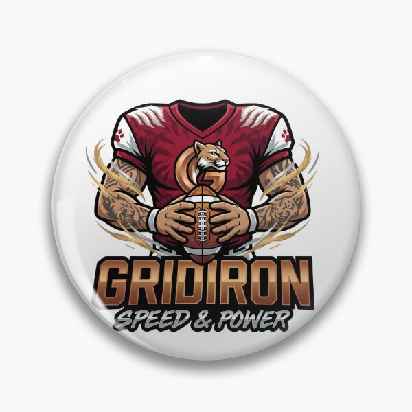 Item preview, Gridiron Speed & Power - Fierce American designed and sold by Retro Whiskers.