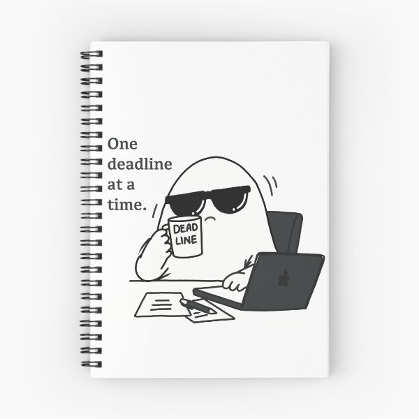 Item preview, One Deadline at a Time – Work Ghost designed and sold by  Almost Bored Studio.