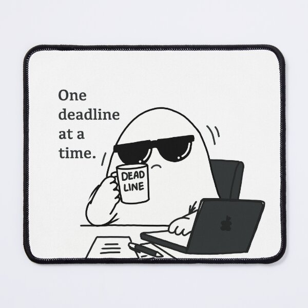 Item preview, One Deadline at a Time – Work Ghost designed and sold by  Almost Bored Studio.