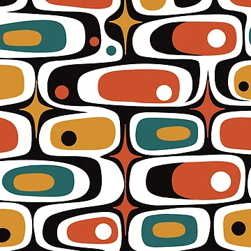 Artwork thumbnail, Midcentury Mod Pattern Atomic by ChunkByChunk