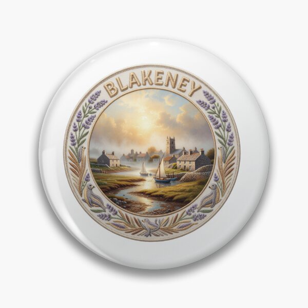 Item preview, Blakeney England Norfolk Salt Marsh Quay Village Embroidered Patch Sticker designed and sold by Imaginarium of Chaos falcon88 .