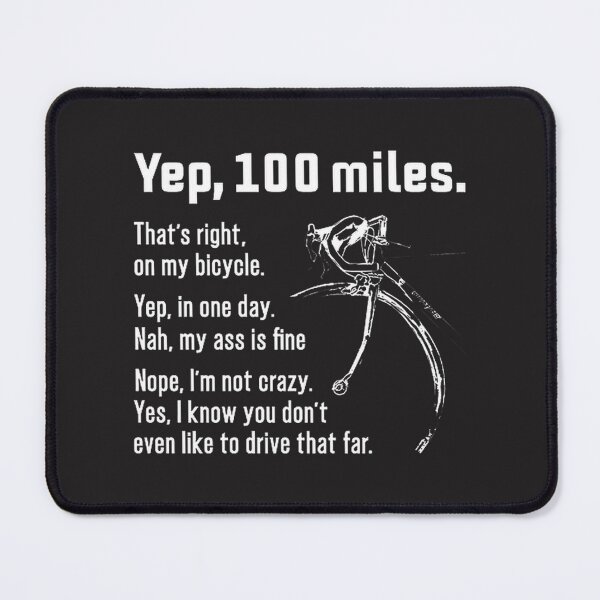 Item preview, Miles On My Bicycle Funny Cycling Quote for Enthusiastic Cyclists designed and sold by Zaneicus.