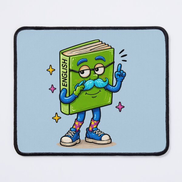 Item preview, Bookie – Adorable English Book Character by Classroom Crew Studio designed and sold by Classroom Crew Studio.