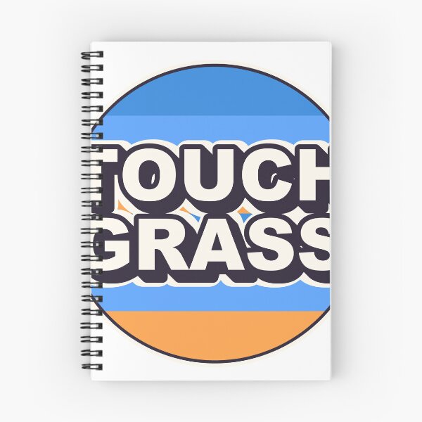 Item preview, Touch Grass Retro Meme Sticker designed and sold by Alphakenon.