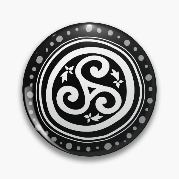 Item preview, Black and white Breizh Triskel – Celtic Symbol of Brittany designed and sold by Art of Sun.