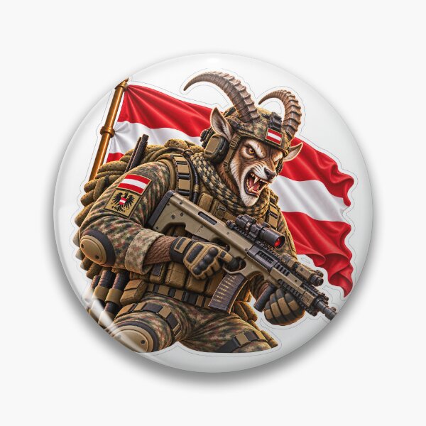 Artikelvorschau, Tactical Austrian Chamois Flag Sticker entworfen und verkauft von ManaxT.