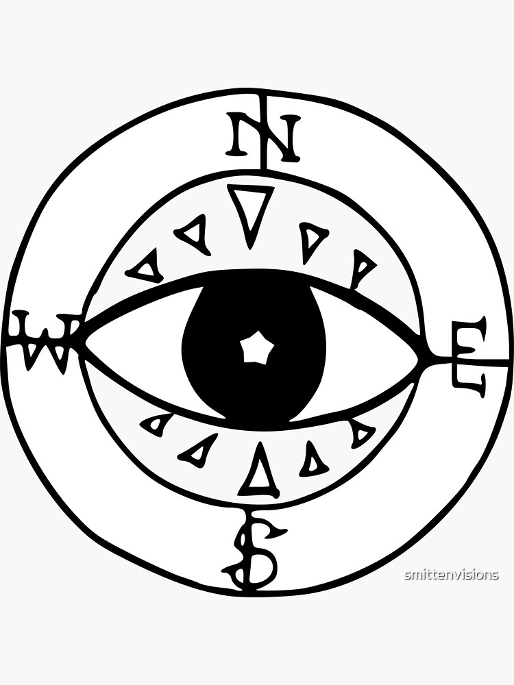 "Moral Compass" Sticker by smittenvisions Redbubble