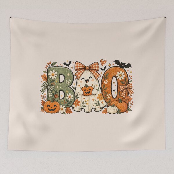 Item preview, Floral Halloween Ghost, Cute Flower Ghost, Whimsical Halloween designed and sold by Quiajia.