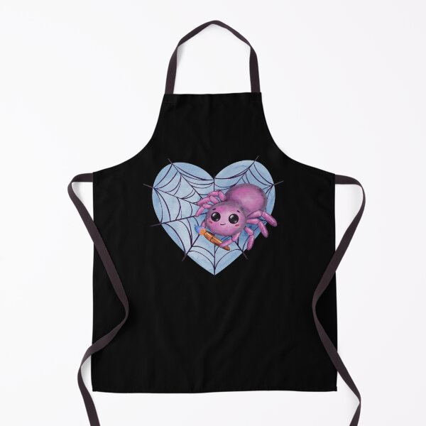 Item preview, Cute Pink Spider in Heart Web Watercolor Illustration designed and sold by ArtTinulyaOk.