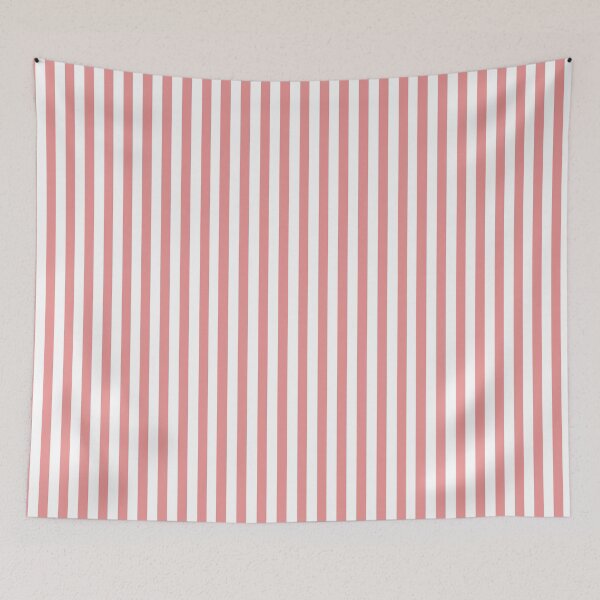 Item preview, Narrow stripes in brick red and white designed and sold by RishabhArts1.