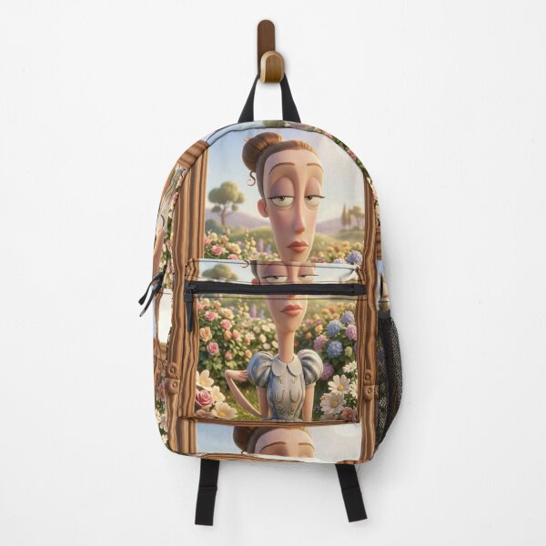 Item preview, Stylized portrait of a girl in a garden of flowers designed and sold by Vintage Designs +.
