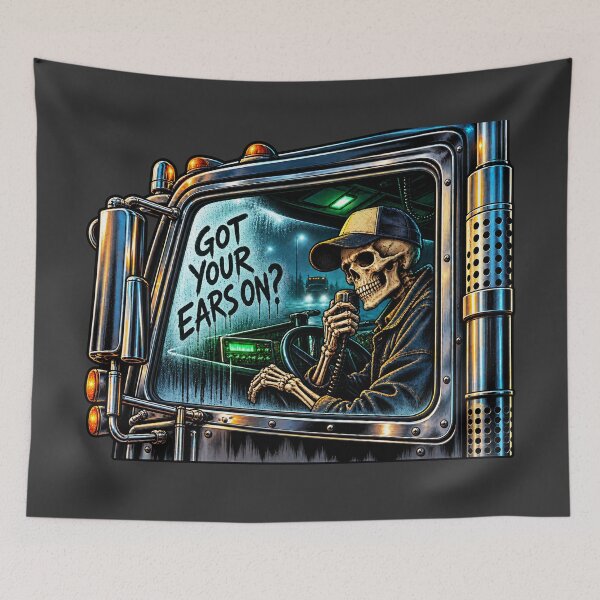 Item preview, Skeleton Trucker Window – Got Your Ears On? designed and sold by NomadForge.