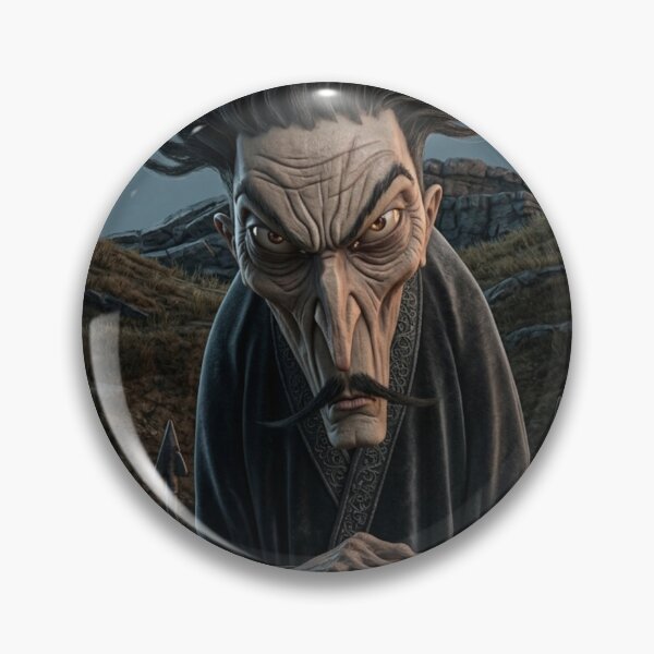 Item preview, Creepy man with a mustache horror halloween art designed and sold by Vintage Designs +.