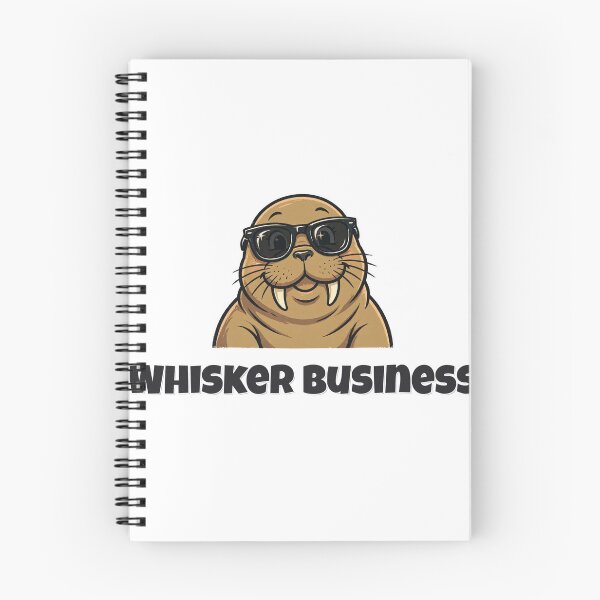 Item preview, Whisker Business Funny Walrus Pun designed and sold by Wild Shades.