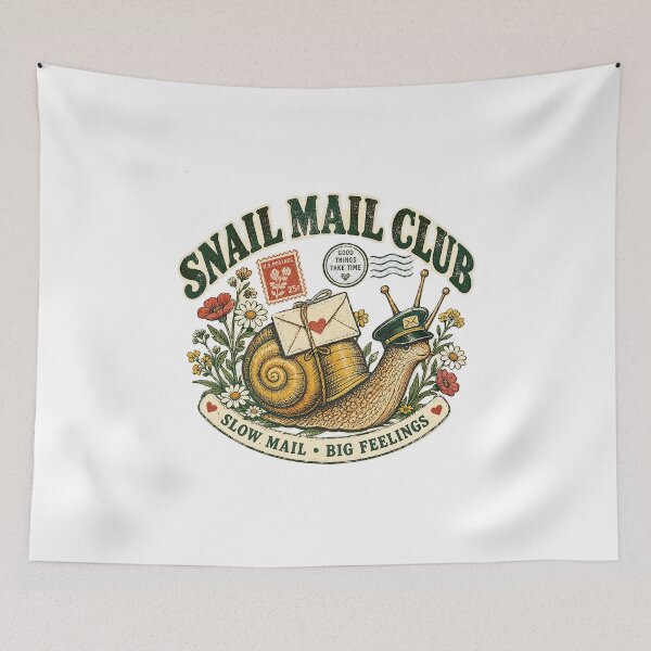 Item preview, Snail Mail Club Vintage Postal Art designed and sold by Mido-artister.