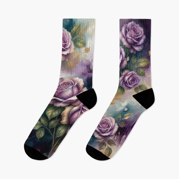 Item preview, Vintage Purple Roses Pattern designed and sold by Eclectic Monkey.