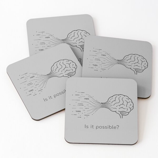 Item preview, Is It Possible - Minimalist AI Brain Evolution Art designed and sold by MeaningIsUse.