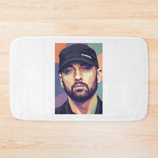 Artikelvorschau, Eminem Pop-Art-Porträtdesign mit leuchtenden Farben und kühnem Stil entworfen und verkauft von ATIKABen.