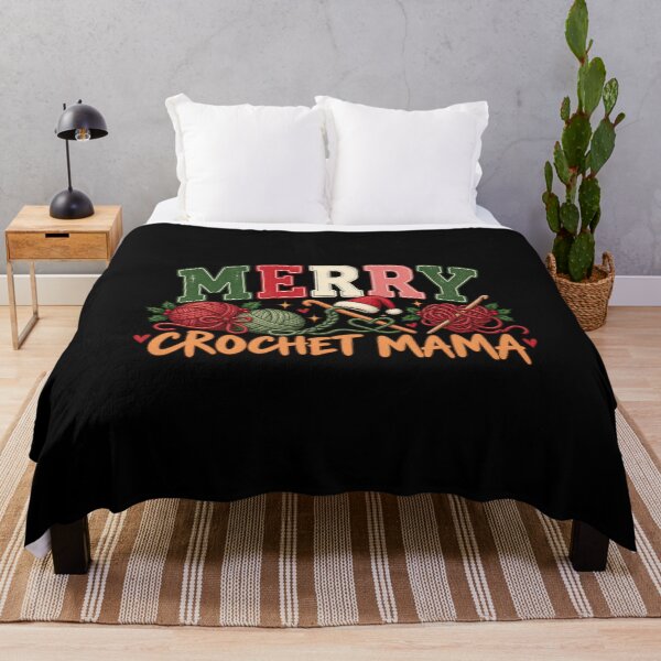Item preview, Merry Crochet Mama Christmas Yarn Lover designed and sold by DesignStitchery.
