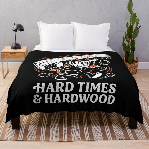 Item preview, Hard Times & Hardwood Funny Carpenter Woodworker T-Shirt designed and sold by DEADLINE DEMONS.