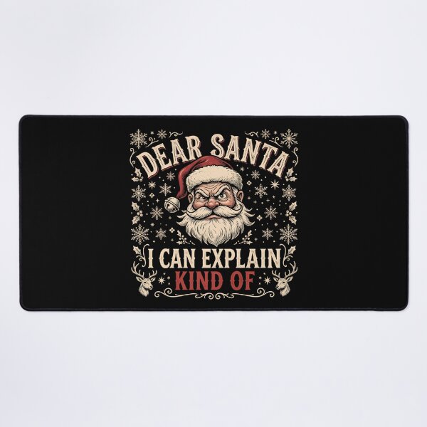 Item preview, Dear Santa I Can Explain Kind Of - Funny Retro Christmas designed and sold by Lucid Dream Pixel.