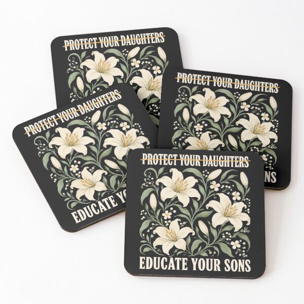 Item preview, Protect Your Daughters Educate Your Sons, Floral Feminist, Women's Rights, Women Empowerment designed and sold by Cchotlan.