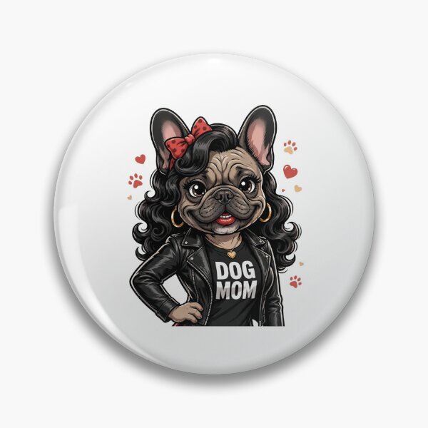 Item preview, Dog Mom – French Bulldog Pin-Up – Funny Frenchie Dog Mom Gift Shirt designed and sold by DetroitNell.