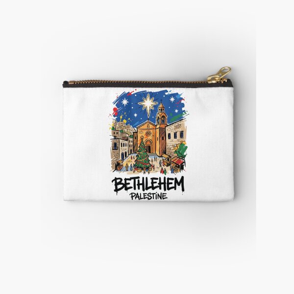 Item preview, Bethlehem Manger Square Nativity Church Christmas Art designed and sold by Merch by Das Design Studio.