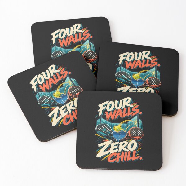 Item preview, Four Walls Zero Chill | Funny Padel Player Glass Wall Humor designed and sold by MOTIFOLK.