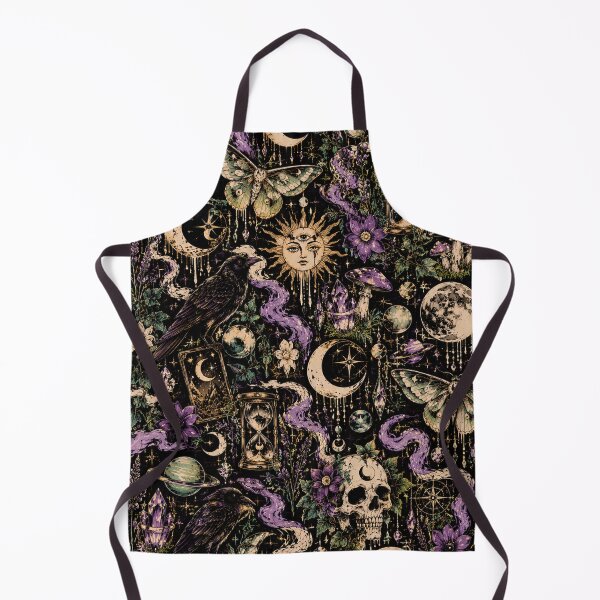 Item preview, Mystical Raven Moth Occult Pattern designed and sold by Bawwe.