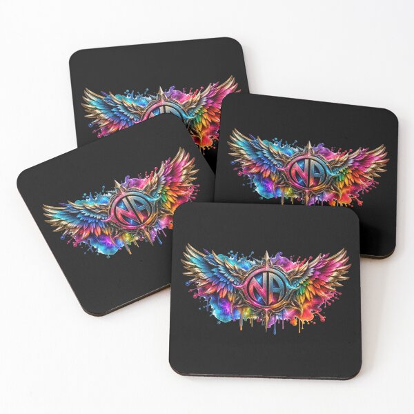 Item preview, NA Water Color Wings of Recovery – Colorful Sobriety & New Beginnings designed and sold by artistwill.