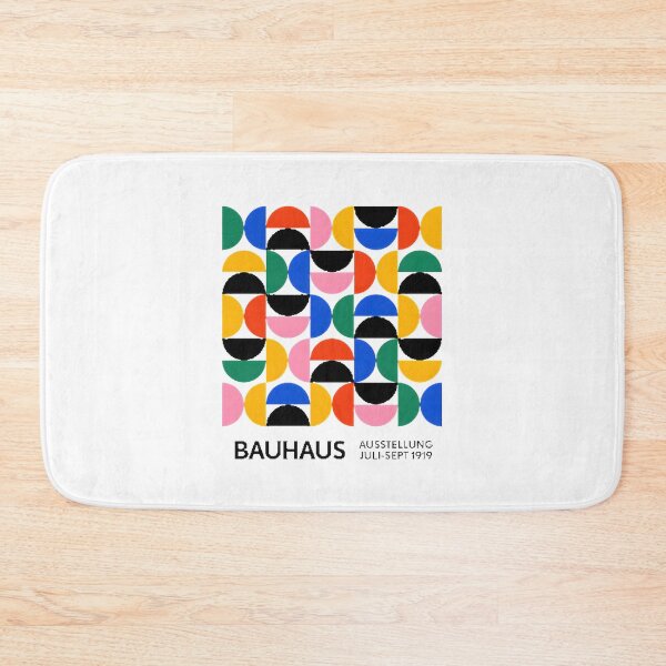 Item preview, Colorful Bauhaus Semi Circles Pattern Geometric Abstract Design designed and sold by donsuki.