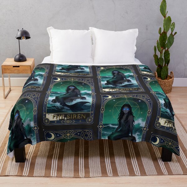 Item preview, The Siren Tarot Card Dark Mermaid Aesthetic Gothic Myth designed and sold by GodsMonsterss.