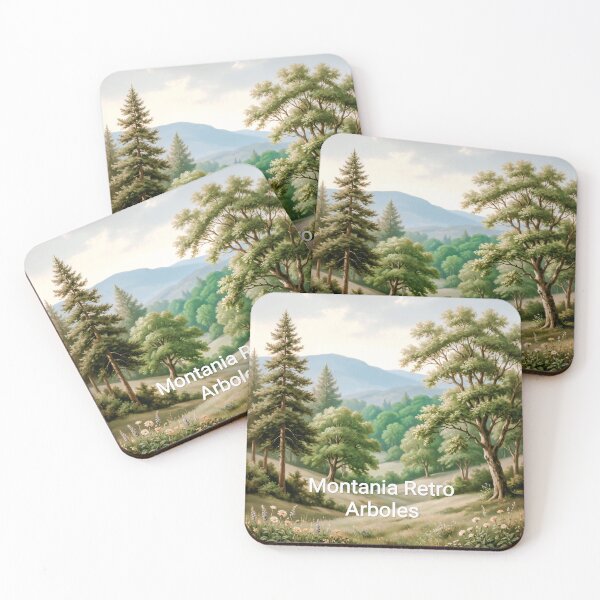 Item preview, Retro mountain trees designed and sold by casamomo.