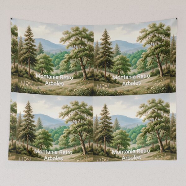 Item preview, Retro mountain trees designed and sold by casamomo.